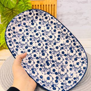 دیس گل آبی مدل بیضی ازبرند دنی هوم