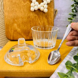 ظرف شکر شیشه ای کریستال
