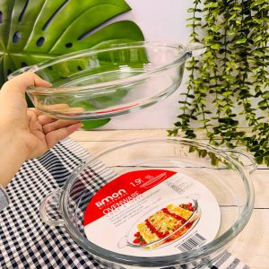 تابه شیشه ای گرد لیمون حجم 1/9لیتر