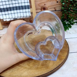 استند براش اکرولیک مدل قلبی 