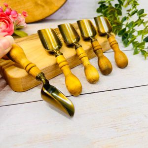 قاشق ادویه دسته چوبی