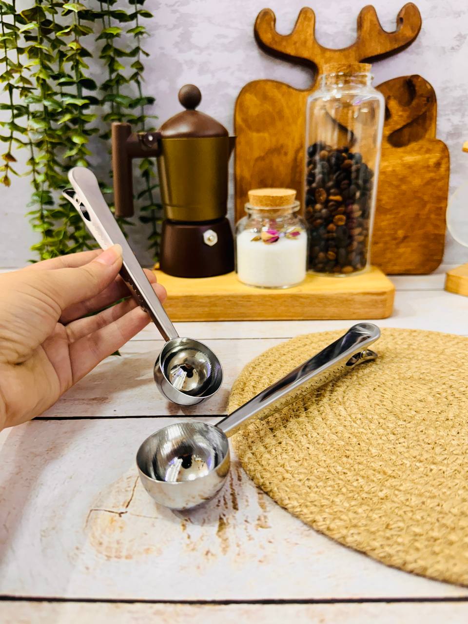 پیمانه قهوه گیره دار