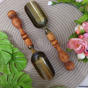 قاشق آجیل دسته چوبی