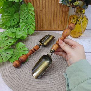 قاشق آجیل دسته چوبی