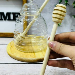 قاشق عسل چوبی