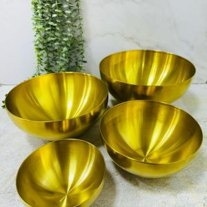کاسه استیل طلایی