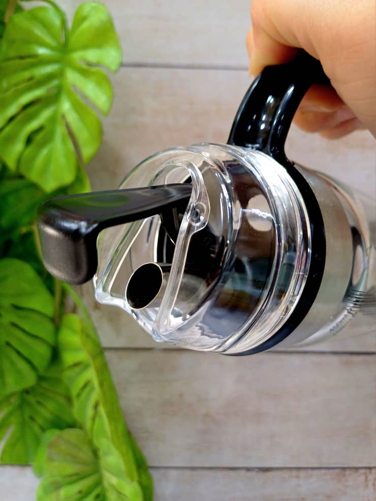 بطری روغن پیرکس دسته مشکی