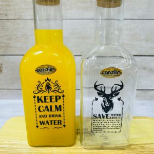 بطری آب درچوب پنبه چاپدار