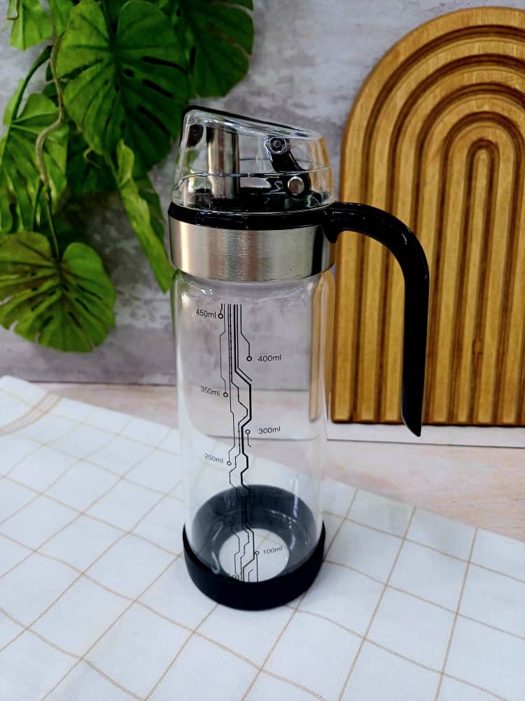 بطری روغن پیرکس دسته مشکی