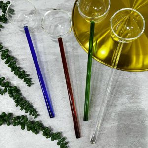 ملاقه شیشه ای دسته بلند