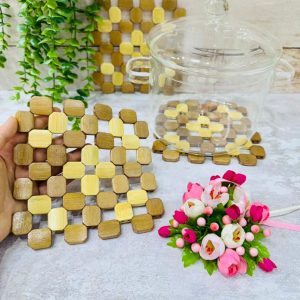 زیر دیگی چوبی مربع