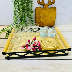 سینی چوب وفلز