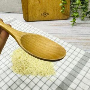 قاشق چوبی گود روشن