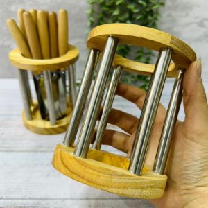 جا قاشقی چوب وفلز