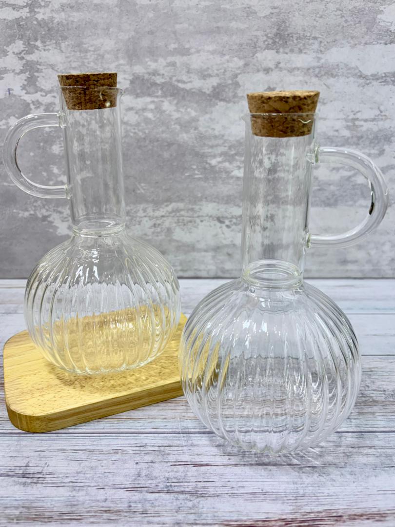 بطری روغن پیرکس شیاردار